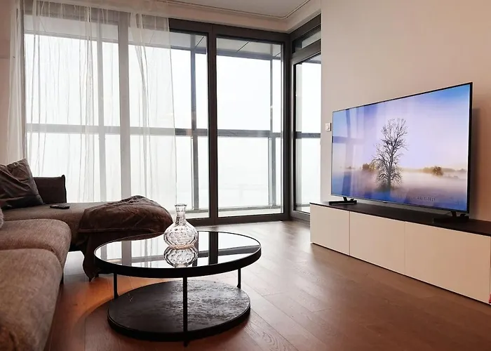 شقة Skyluxe Loft Eurovea Tower Free Parking *